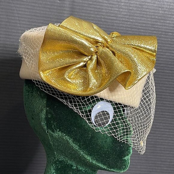 Vintage Mr. Charles Statement Hat with Veil - Picture 10 of 16